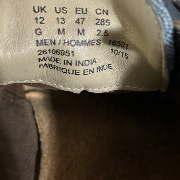 Clarks Darby Limit Shoes Mens 13 Blue Spectator Wingtip Leather Canvas Brogue - Picture 3 of 8